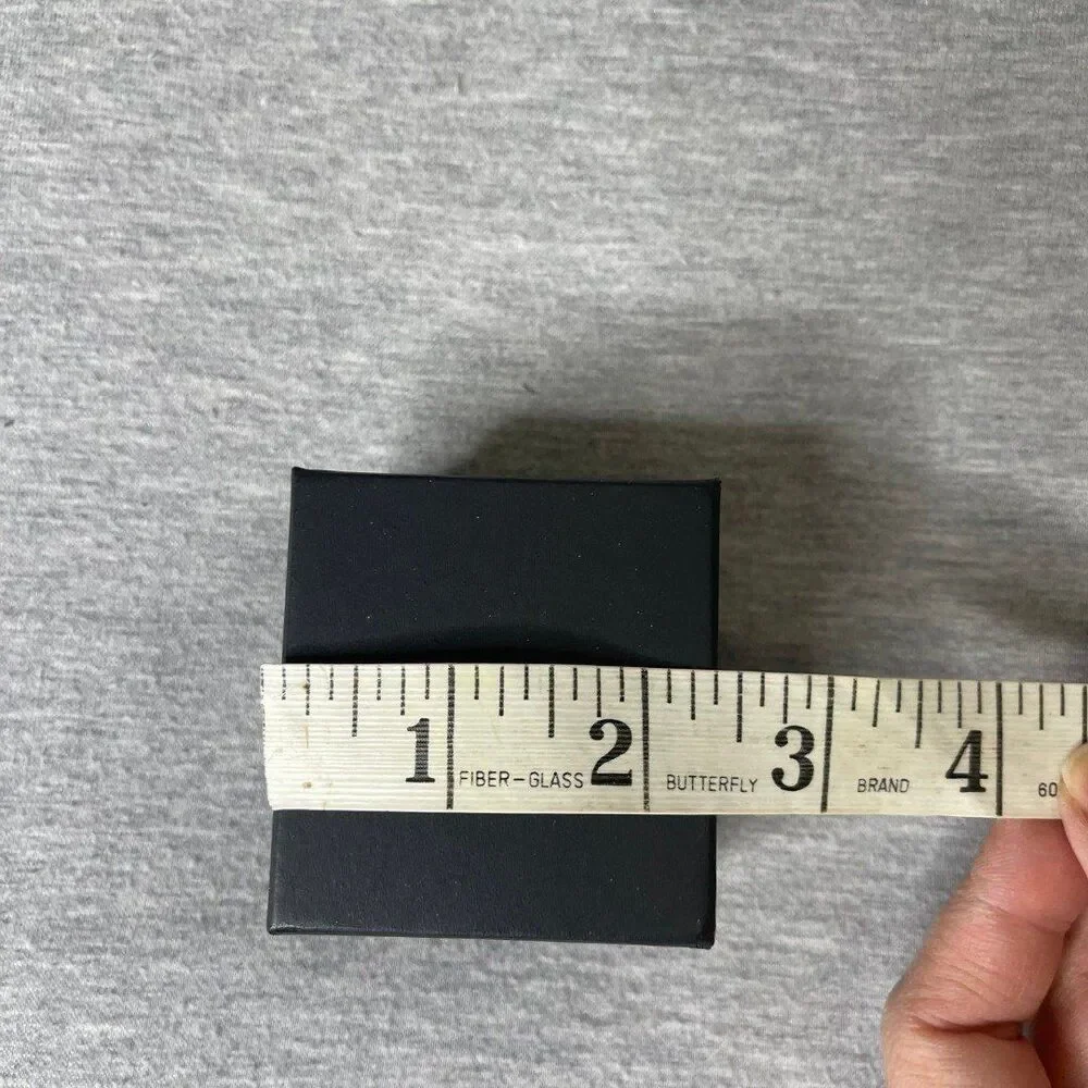 Macy’s 2” x 2.5” Black Jewelry Gift Box 2 PCS. Set